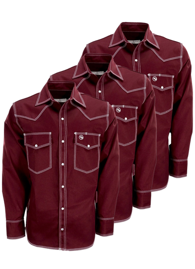 3-Pack Western Yoke Triple Stitched Cotton Twill Welding Shirts (Non FR)